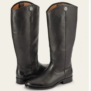 Frye Black Leather Riding Boots